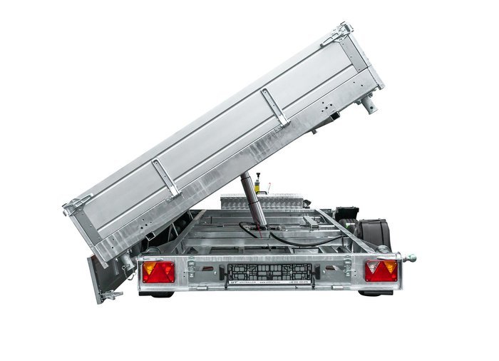 REMORQUE BENNE HYDRAULIQUE 3 ESSIEUX 400×200 UNITRAILER TASKER 400/3C 3500 KG – Image 7