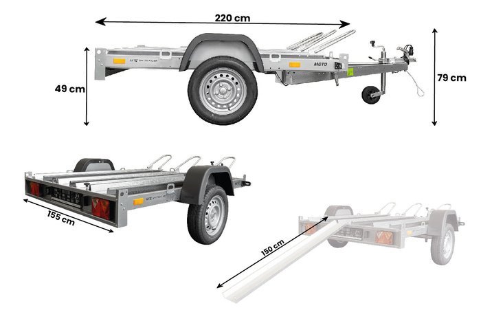Remorque moto basculante UNITRAILER MOTO 3 – Image 3