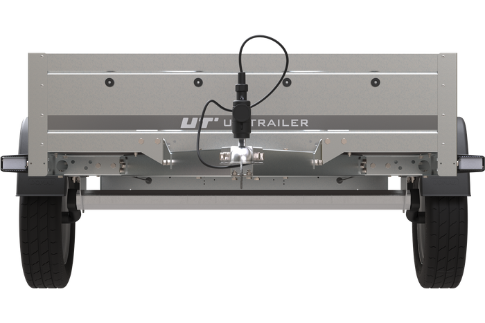 Remorque voiture simple essieu Unitrailer Garden Trailer 230 x 125 cm avec timon fixe 500/750 kg – Image 3